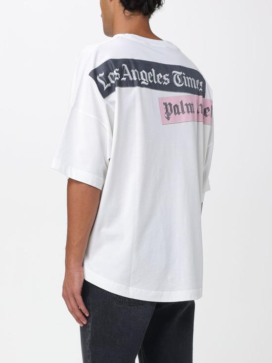 25FW 팜앤젤스 반팔 티셔츠 PMAA10BF25JER002 0310 White - PALM ANGELS