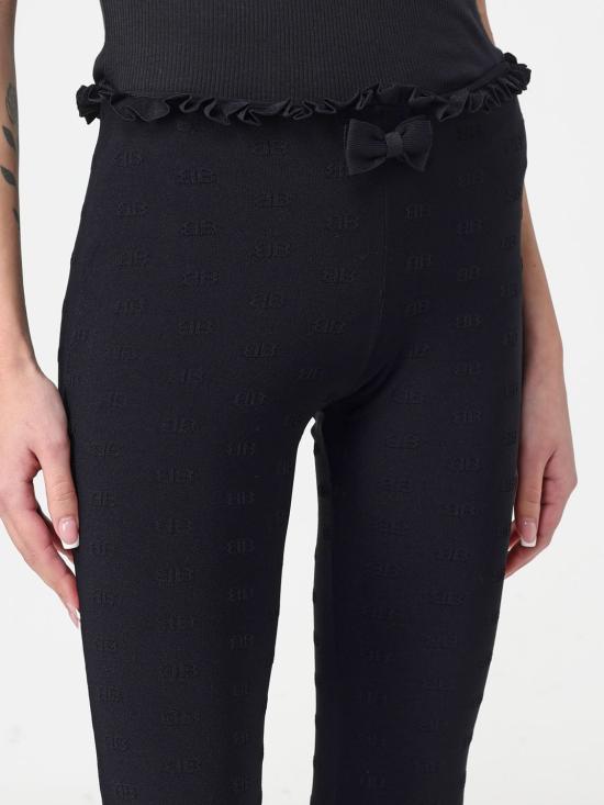 25FW 발렌시아가 플레어 팬츠 850036T5234 1000 Black - BALENCIAGA