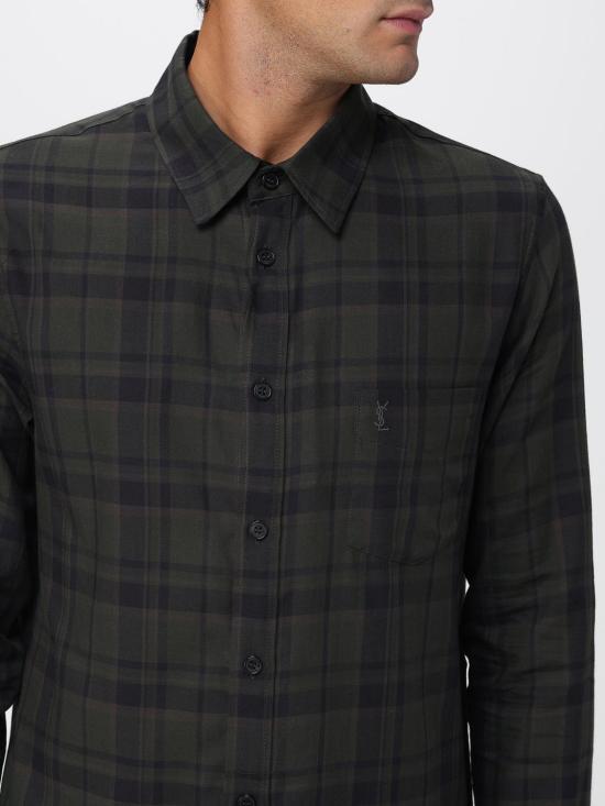 25FW 생로랑 긴팔 셔츠 838702Y33IB 2861 Blue - SAINT LAURENT