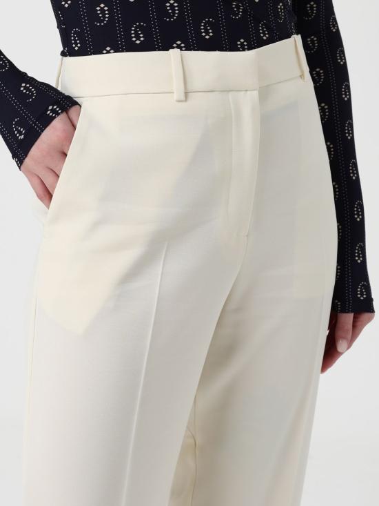 25FW 토리버치 스트레이트 팬츠 176401 117 Yellow Cream - TORY BURCH