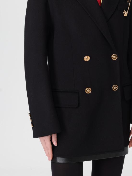 25FW 베르사체 코트 10209711A15400 1B000 Black - VERSACE