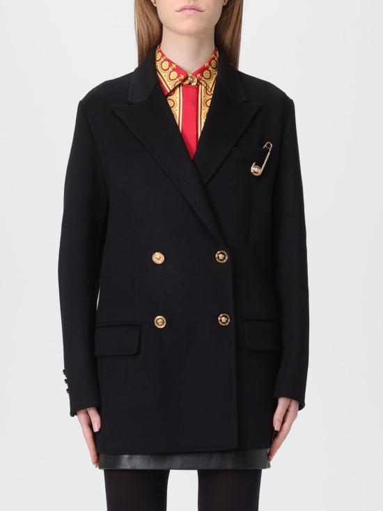 25FW 베르사체 코트 10209711A15400 1B000 Black