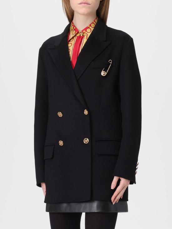 25FW 베르사체 코트 10209711A15400 1B000 Black - VERSACE