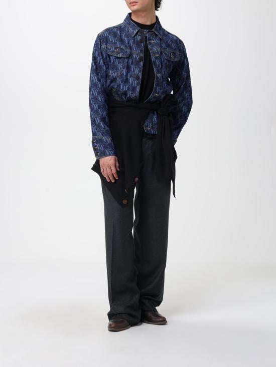 25FW 비비안웨스트우드 반팔 티셔츠 3G010013J009U K420 Blue - VIVIENNE WESTWOOD