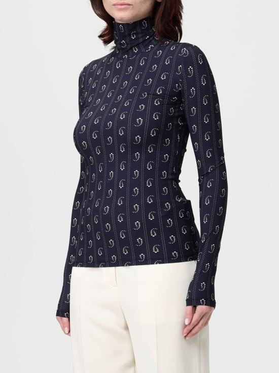 25FW 토리버치 긴팔 티셔츠 116439 476 Blue - TORY BURCH