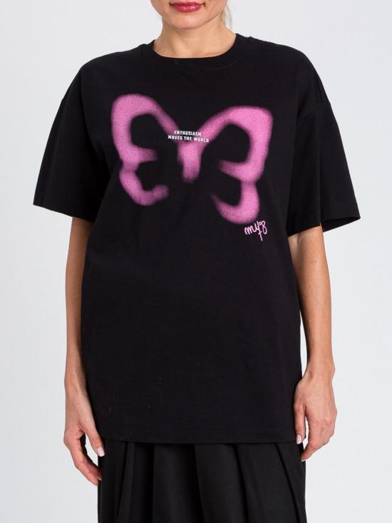 25FW 액티튜드 트윈세트 반팔 티셔츠 252AQ2120 12887 Black