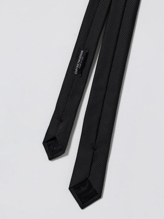 25FW 엠포리오 아르마니 넥타이 EM001343TE16525 FC099 Black - EMPORIO ARMANI