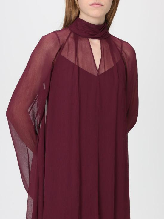 25FW 스타우드 롱 원피스 R25F2240CF SYR Burgundy - STAUD