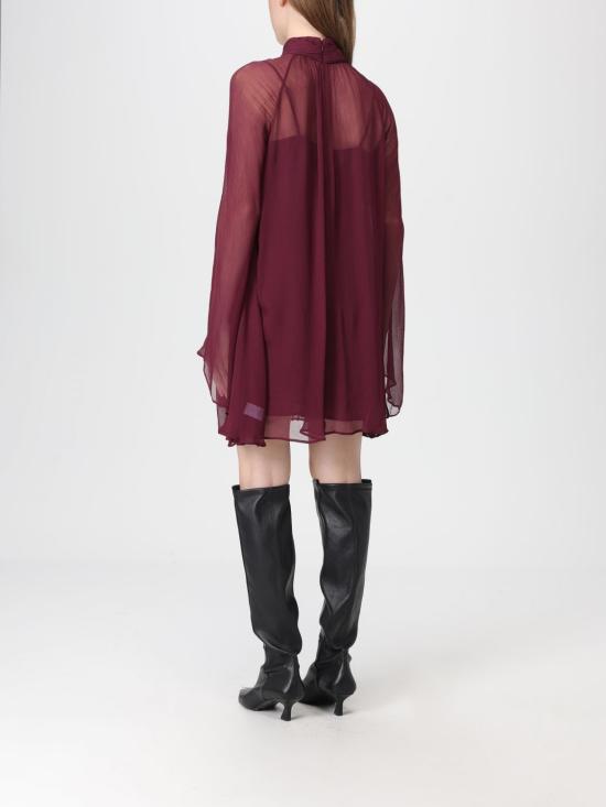 25FW 스타우드 롱 원피스 R25F2240CF SYR Burgundy - STAUD