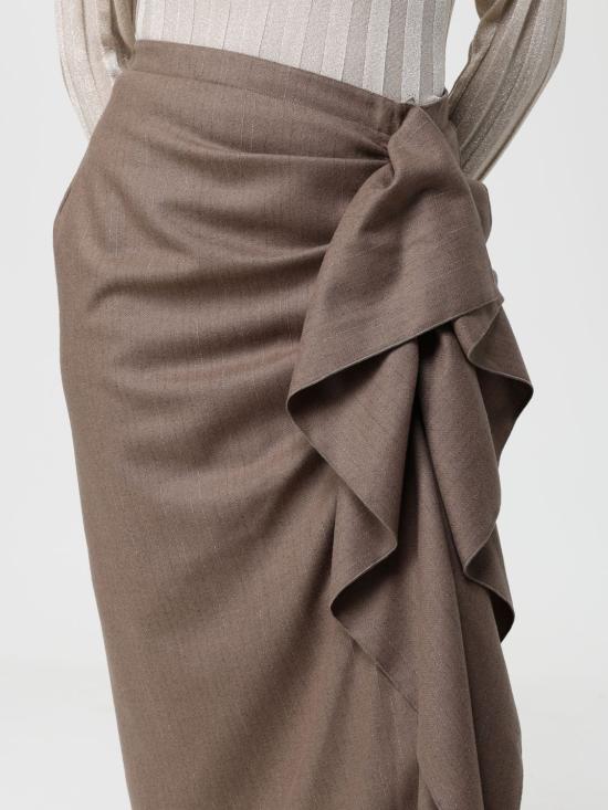 25FW 파비아나 필리피 스커트 GND225F801L632 VR1 Beige - FABIANA FILIPPI