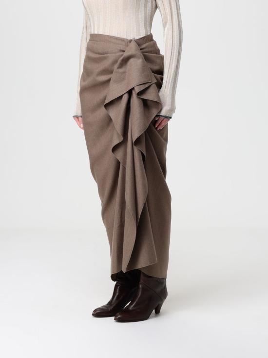 25FW 파비아나 필리피 스커트 GND225F801L632 VR1 Beige - FABIANA FILIPPI