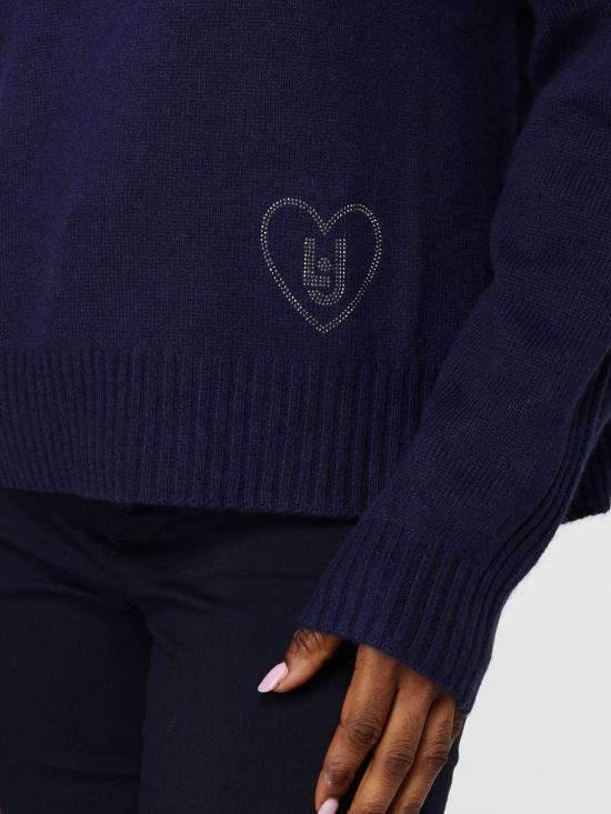 25FW 리우조 터틀넥 MF5444MS76L 93932 Blue - LIU JO