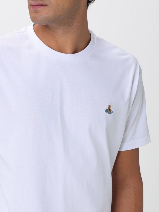 25FW 비비안웨스트우드 클래식 ORB 로고 티셔츠 3G010013J001M A401 White - VIVIENNE WESTWOOD