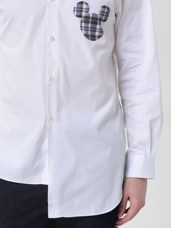 25FW 꼼데가르송 긴팔 셔츠 FOB035 WHITE CHECK White - COMME DES GARCONS