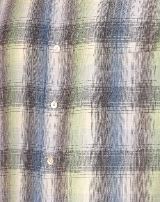 25FW 오라리 슈퍼라이트 체크 셔츠 A25AS01LCBLUE GREEN - AURALEE