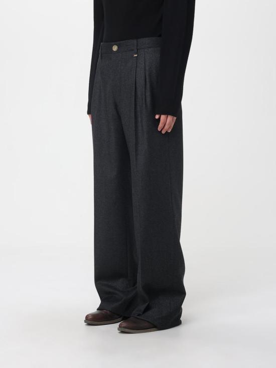 25FW 비비안웨스트우드 스트레이트 팬츠 2F01001SW0173 P403 Brown - VIVIENNE WESTWOOD