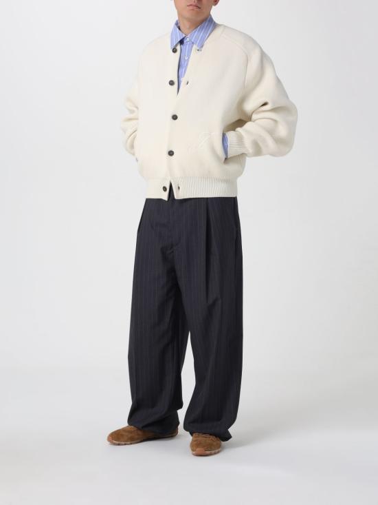 25FW 자크뮈스 팔로네 울 캐시미어 가디건 CDM00567AK00278 110 White - JACQUEMUS