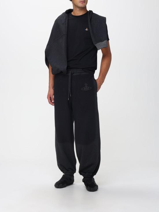 25FW 비비안웨스트우드 클래식 ORB 로고 티셔츠 3G010013J001M N401 Black - VIVIENNE WESTWOOD