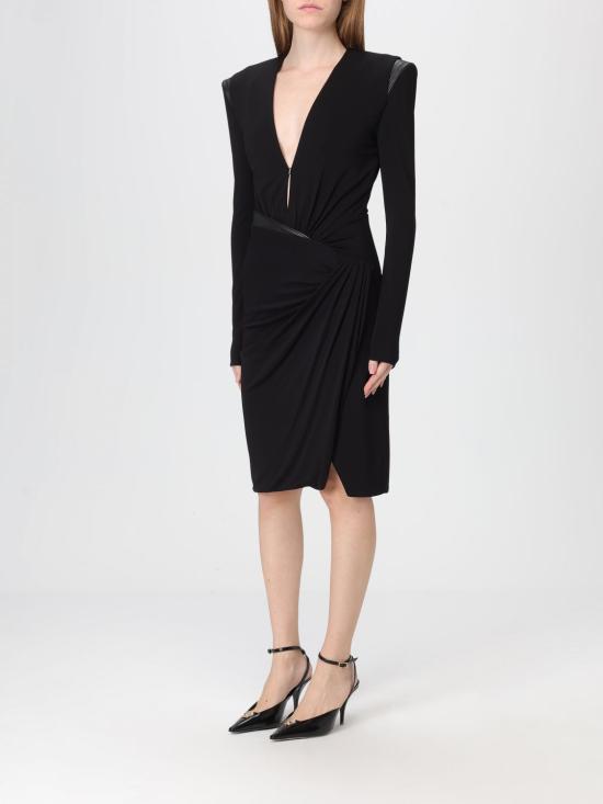 25FW 베르사체 롱 원피스 1021623 1A14475 1B000 Black - VERSACE