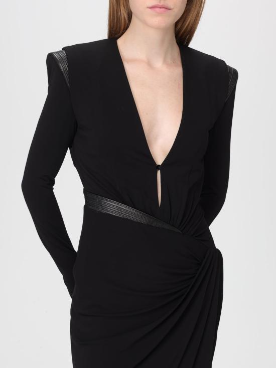 25FW 베르사체 롱 원피스 1021623 1A14475 1B000 Black - VERSACE