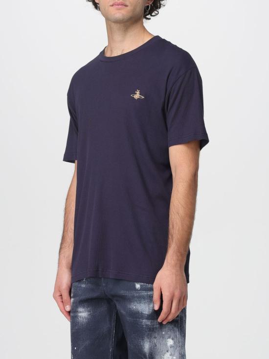 25FW 비비안웨스트우드 반팔 티셔츠 27010012Y001V N401 Black - VIVIENNE WESTWOOD