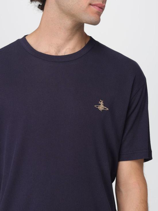 25FW 비비안웨스트우드 반팔 티셔츠 27010012Y001V N401 Black - VIVIENNE WESTWOOD