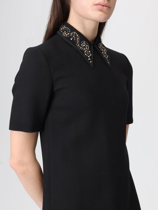 25FW 베르사체 롱 원피스 1022108 1A12789 1B000 Black - VERSACE