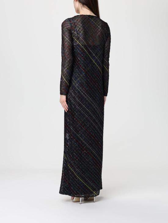 25FW 미소니 롱 원피스 DS25WG3TBK01EP SM9W1 Grey - MISSONI
