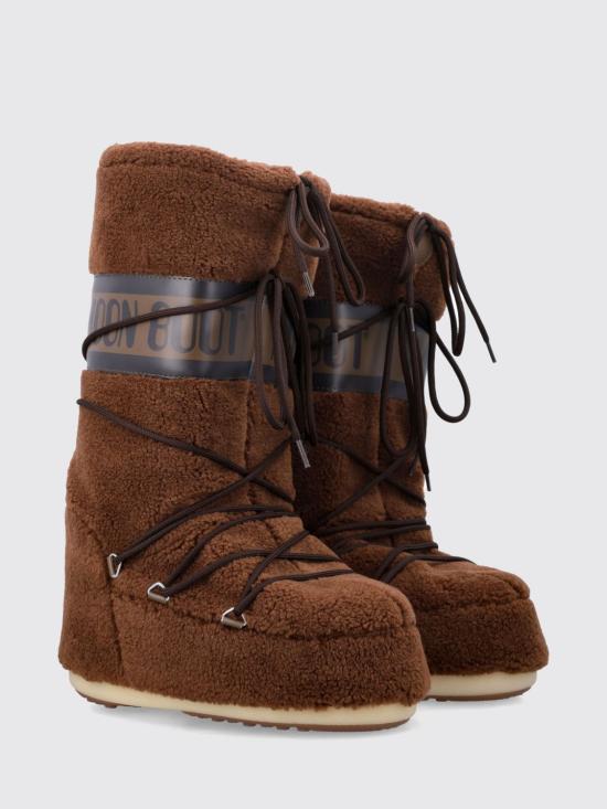 25FW 문부츠 아이콘 플리스 부츠 80D1403080 M004 Brown - MOON BOOT