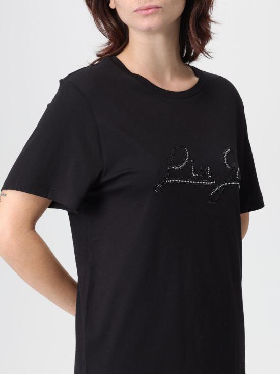 25FW 리우조 반팔 티셔츠 MF5410JS923 W9415 Black - LIU JO