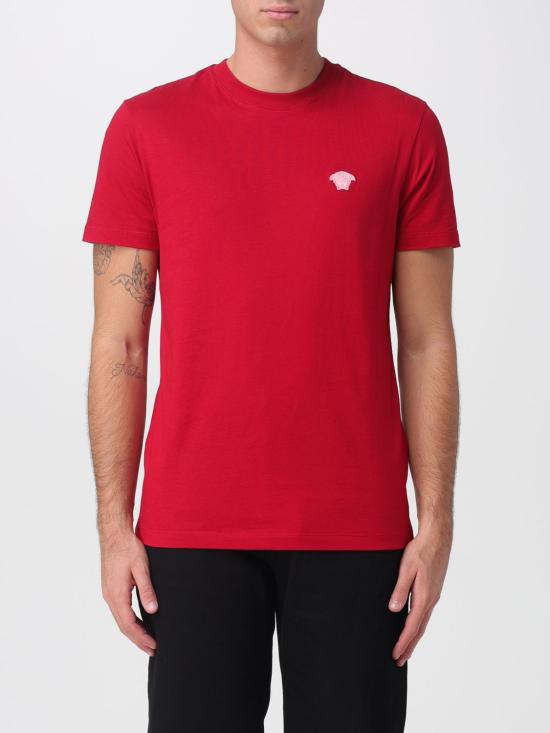 25FW 베르사체 반팔 티셔츠 10084811A08489 1RC40 Burgundy