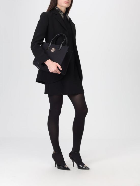 25FW 베르사체 La Medusa 라 메두사 캔버스 토트백 10058611A03095 1B00V Black - VERSACE