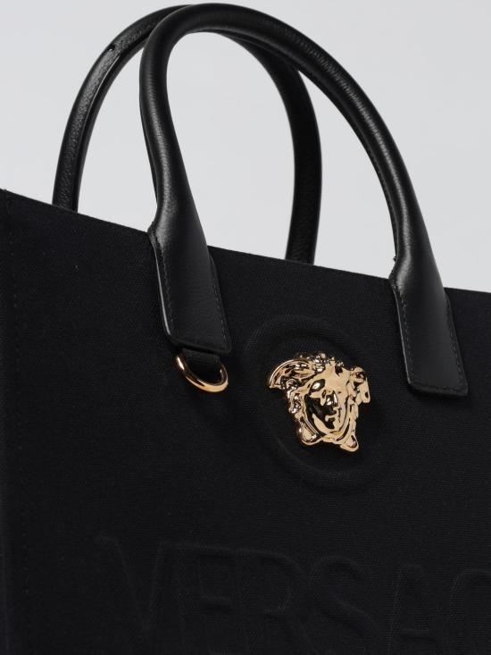 25FW 베르사체 La Medusa 라 메두사 캔버스 토트백 10058611A03095 1B00V Black - VERSACE