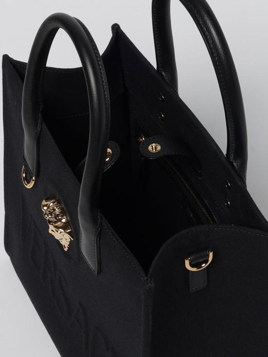 25FW 베르사체 La Medusa 라 메두사 캔버스 토트백 10058611A03095 1B00V Black - VERSACE