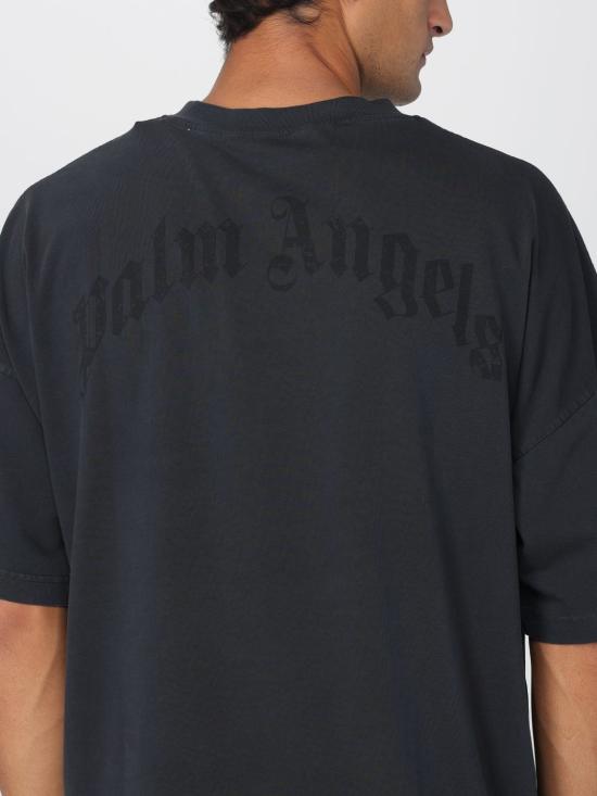 25FW 팜앤젤스 반팔 티셔츠 PMAA10HF25JER001 1310 Black - PALM ANGELS