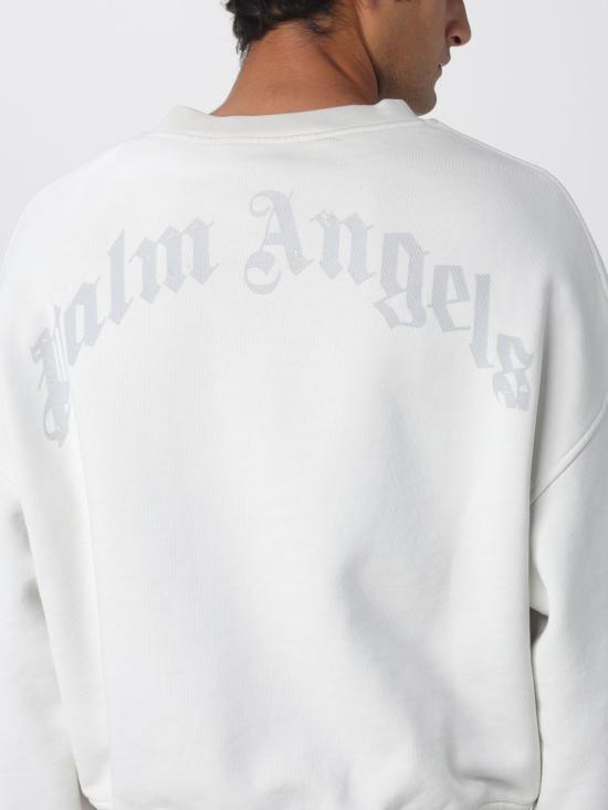 25FW 팜앤젤스 긴팔 티셔츠 PMBA08KF25FLE001 030B White - PALM ANGELS