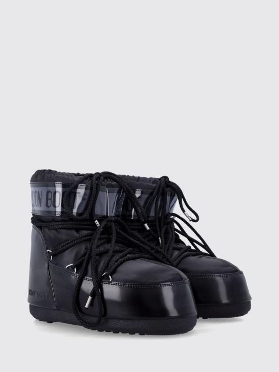 25FW 문부츠 아이콘 나일론 로우 부츠 80D1409350 N001 Black - MOON BOOT