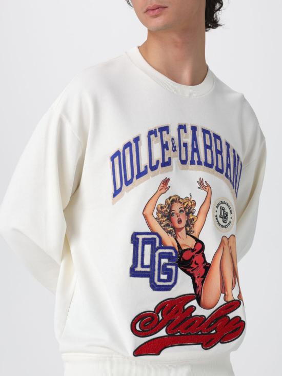 25FW 돌체앤가바나 스웨터 G9AHSZG7PHH A4567 Cream - DOLCE & GABBANA