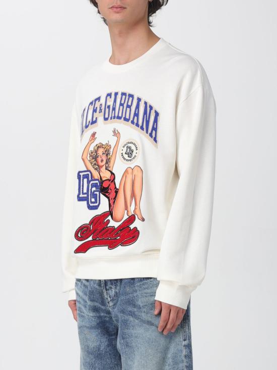 25FW 돌체앤가바나 스웨터 G9AHSZG7PHH A4567 Cream - DOLCE & GABBANA