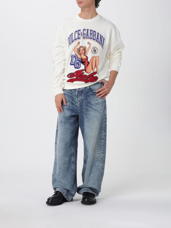 25FW 돌체앤가바나 스웨터 G9AHSZG7PHH A4567 Cream - DOLCE & GABBANA