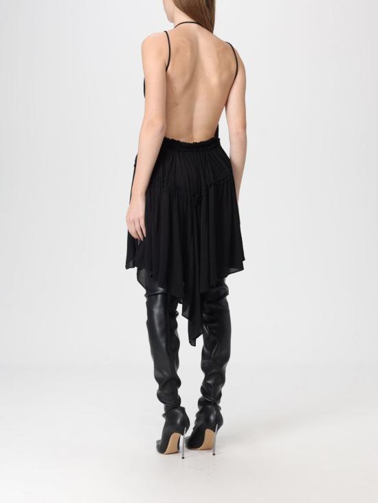 25FW 디스퀘어드2 롱 원피스 S72CV0692S23324 900 Black - DSQUARED2