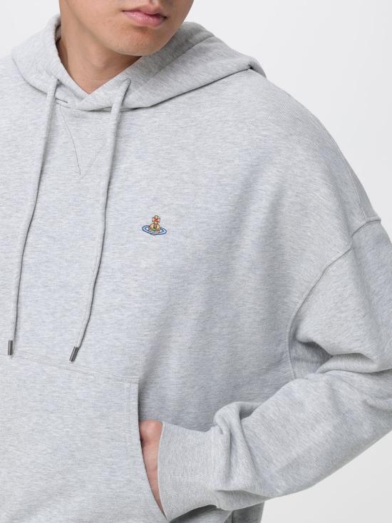 25FW 비비안웨스트우드 긴팔 티셔츠 2I01000MJ006O P001 Grey - VIVIENNE WESTWOOD