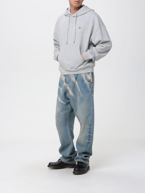 25FW 비비안웨스트우드 긴팔 티셔츠 2I01000MJ006O P001 Grey - VIVIENNE WESTWOOD