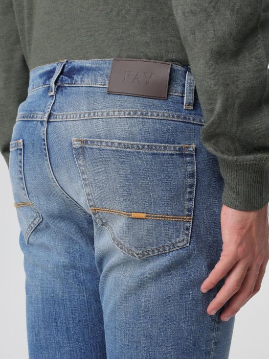 25FW 페이 데님 팬츠 NTM8251199LXQO U201 Avion - FAY