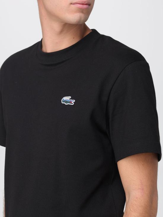 25FW 라코스테 반팔 티셔츠 TH5899 031 Black - LACOSTE