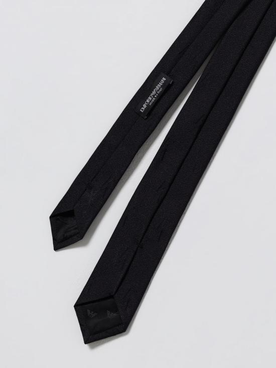 25FW 엠포리오 아르마니 넥타이 EM001343TE16547 FC099 Black - EMPORIO ARMANI