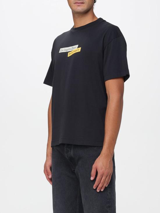 25FW 팜앤젤스 반팔 티셔츠 PMAA109F25JER004 1084 Black - PALM ANGELS