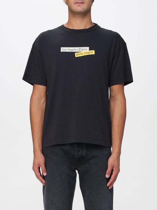 25FW 팜앤젤스 반팔 티셔츠 PMAA109F25JER004 1084 Black