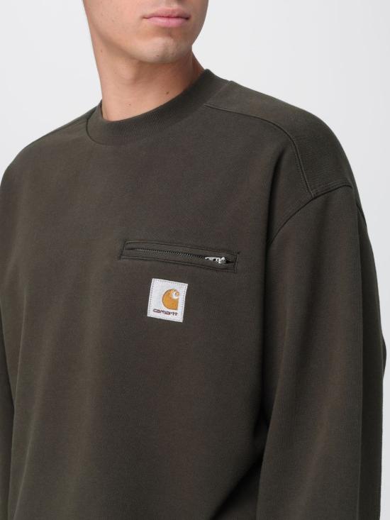 25FW 칼하트 WIP 디트로이트 스웨트 셔츠 I035547 4906 Green - CARHARTT WIP