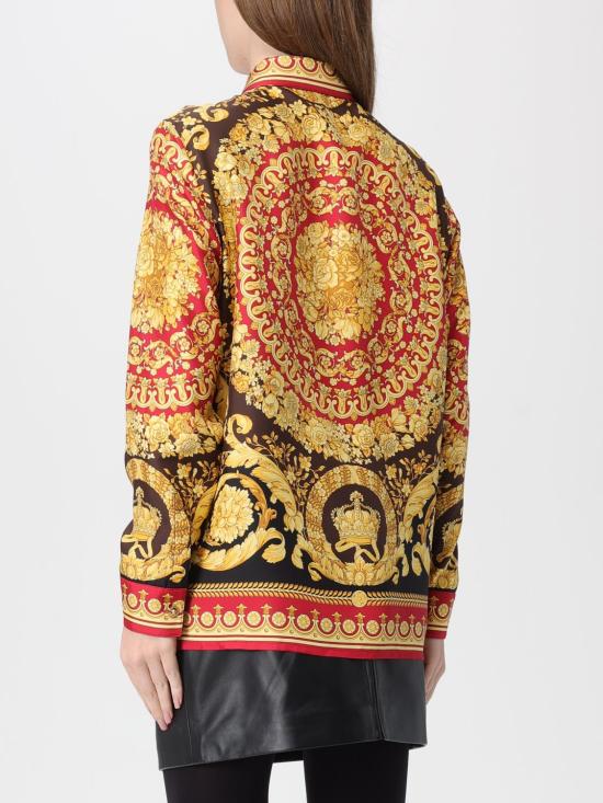 25FW 베르사체 블라우스 10013601A15215 5R650 Burgundy - VERSACE